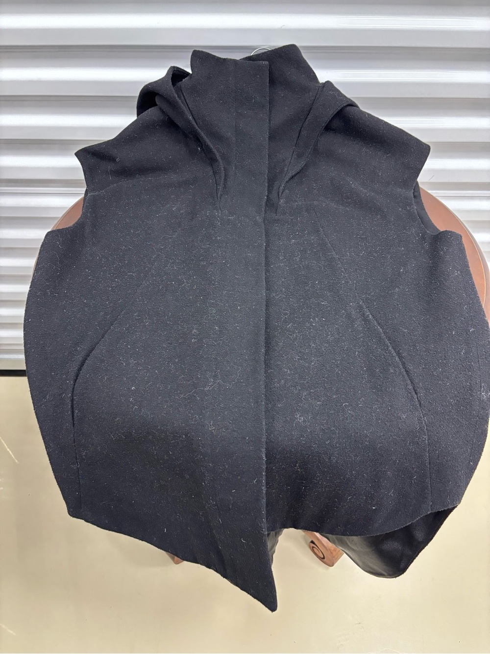 Men's Black Hooded Vest — Sleek Layering Piece